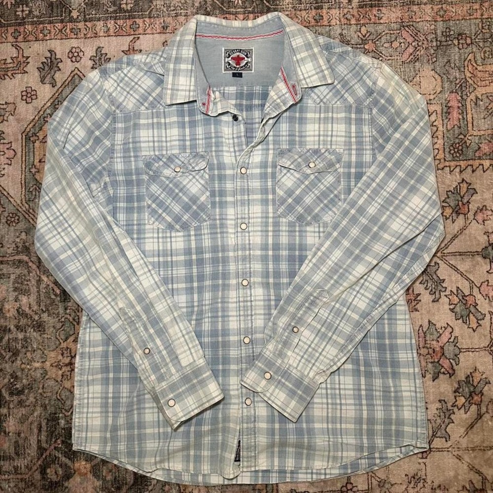 Desert Son by Flag & Anthem Plaid Western Shirt – L‎